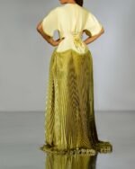 Amara Dress - Buttery Yellow & Olive Green