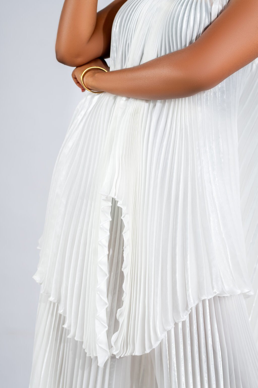 LYRA Pleated Set - White