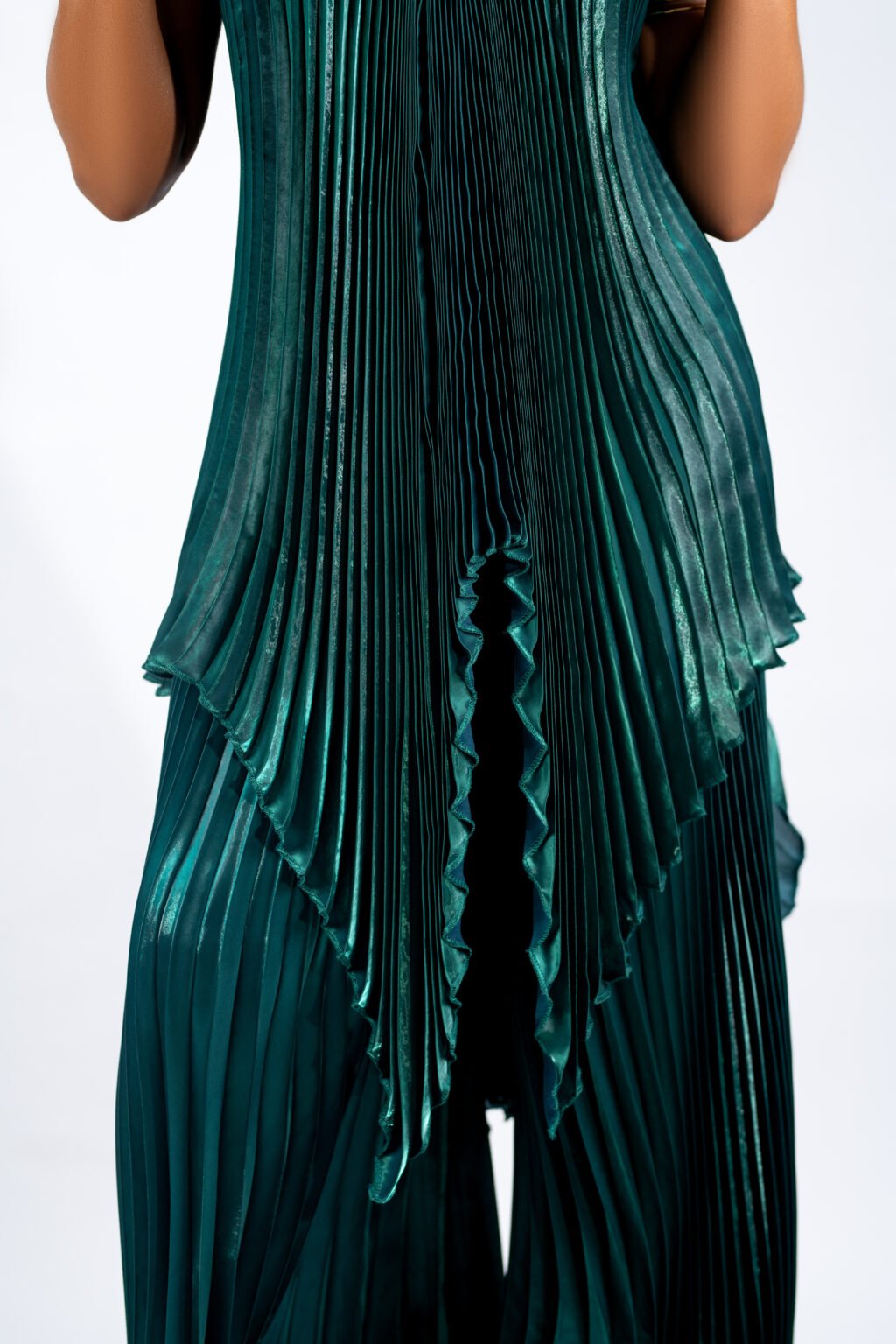 LYRA Pleated Set - Emerald Green