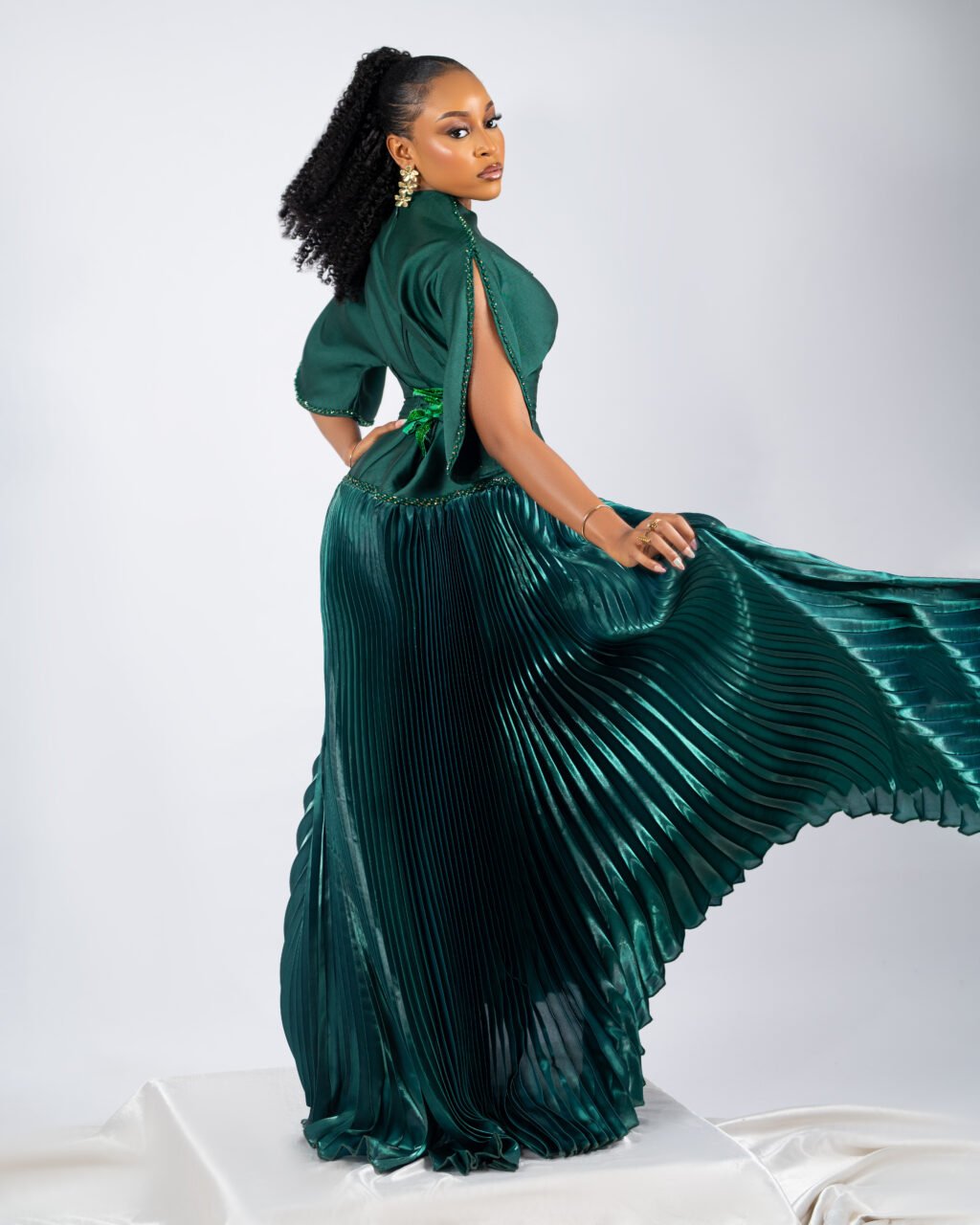 Amara Dress - Emerald Green