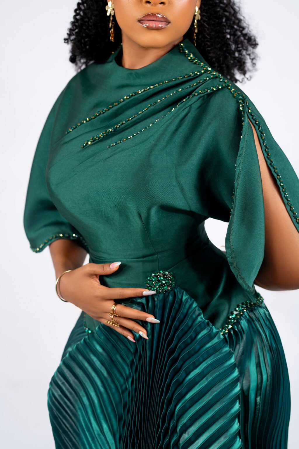 Amara Dress - Emerald Green