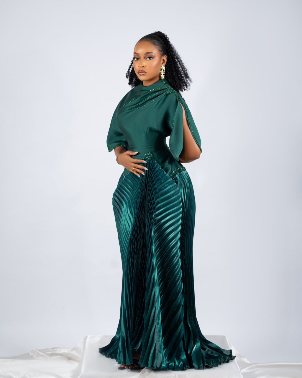 Amara Dress - Emerald Green