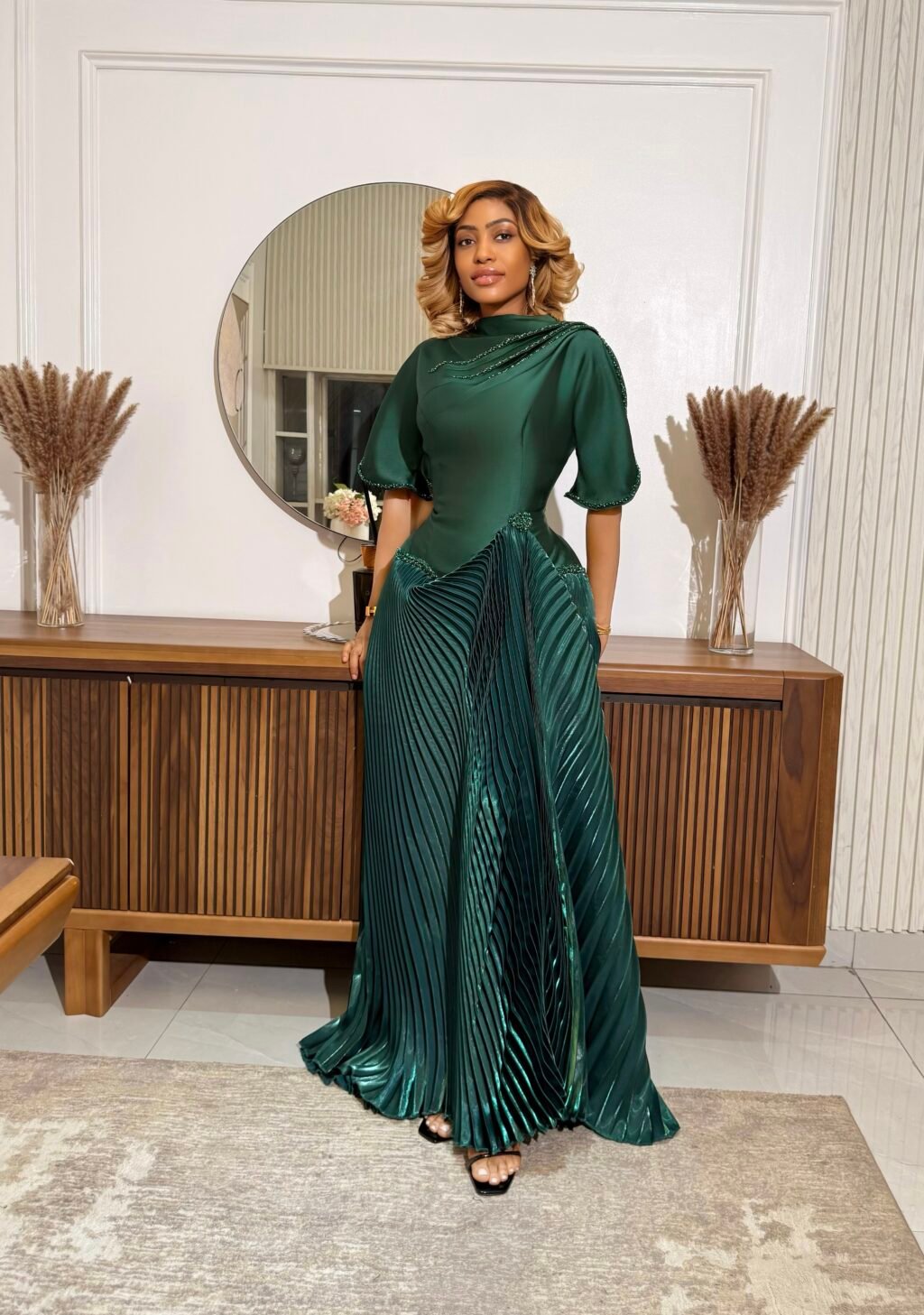 Amara Dress - Emerald Green