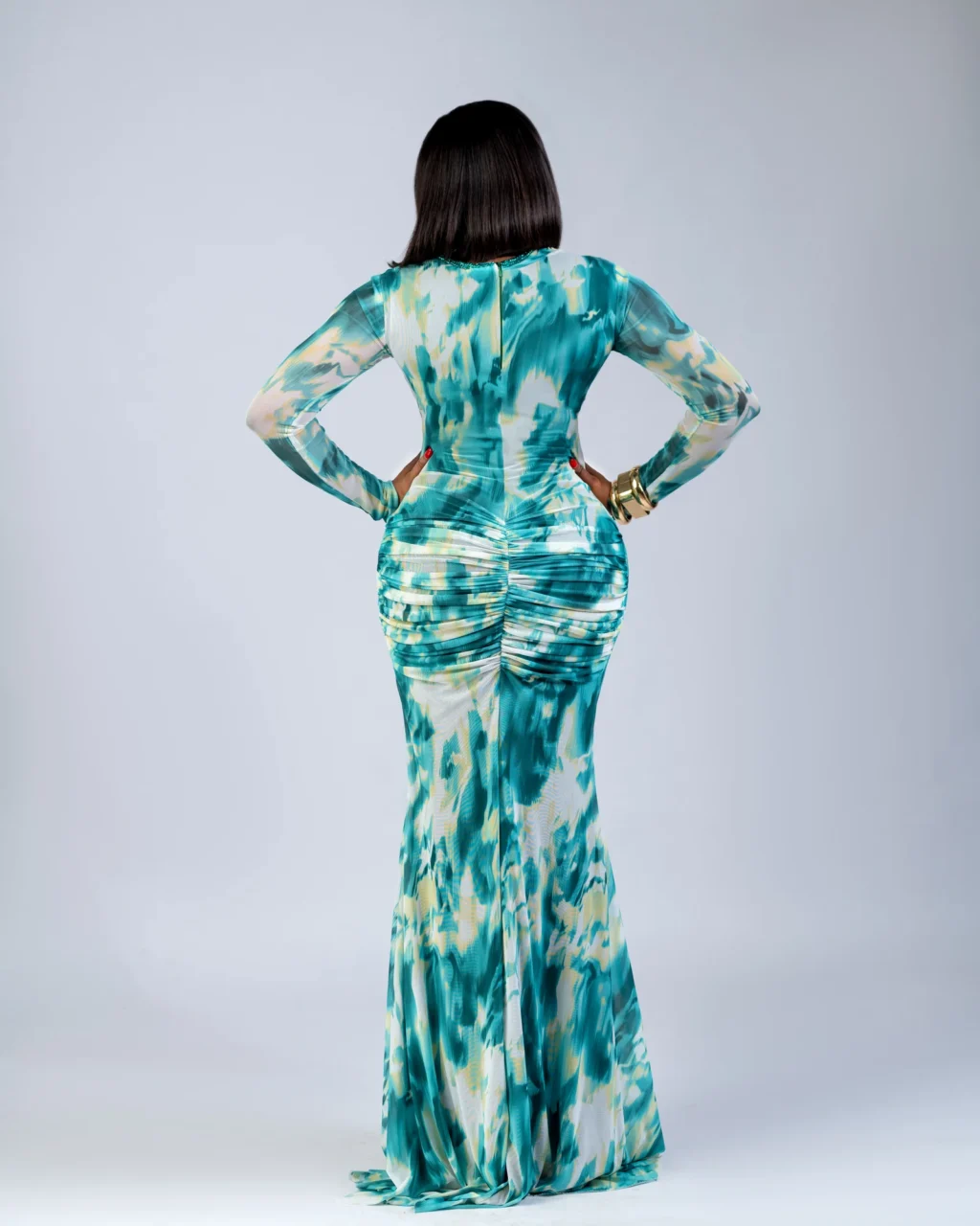 NAYA DRESS- Emerald Green