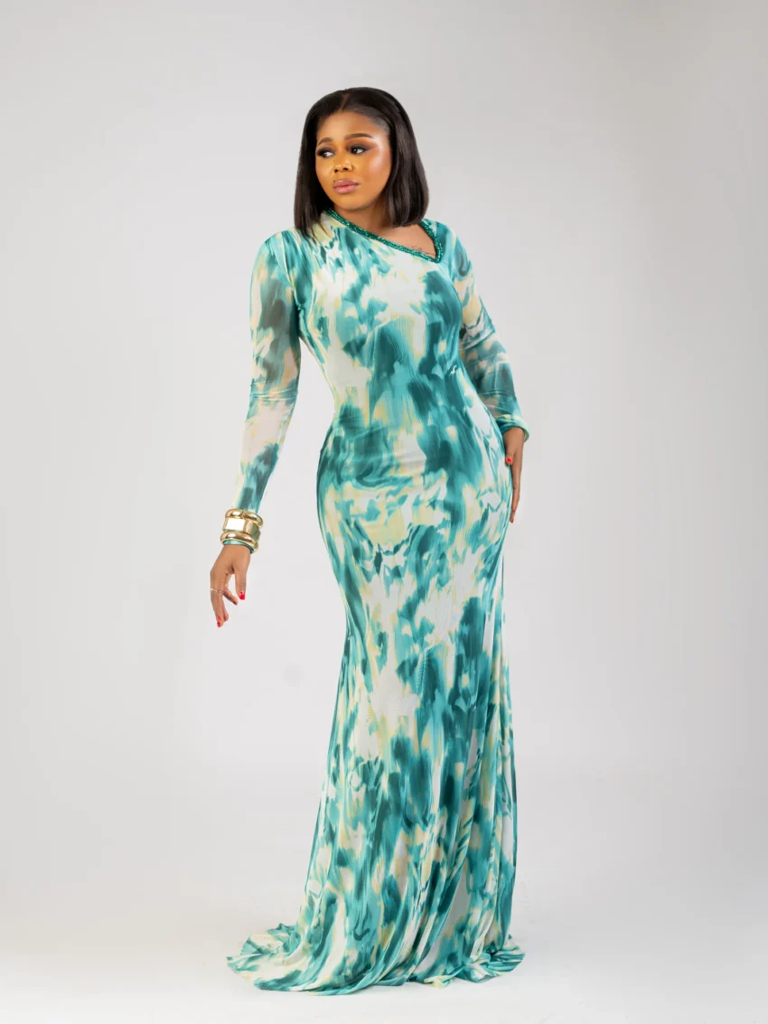 NAYA DRESS- Emerald Green